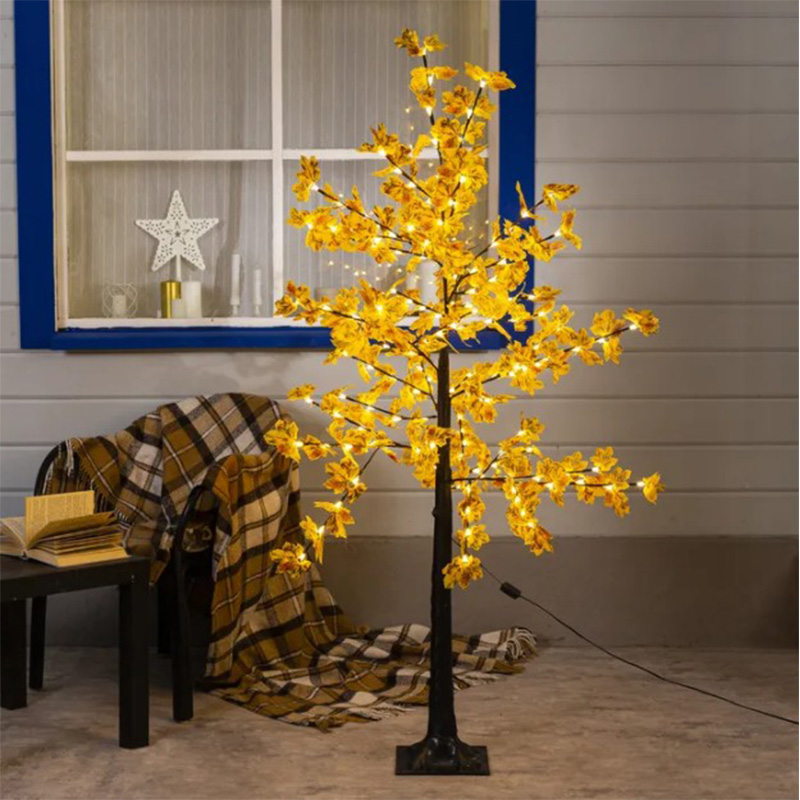 Светодиодное дерево Maple Yellow Желтый Черный Светодиодное дерево Maple Yellow Желтый Черный в Барнауле | Loft Concept