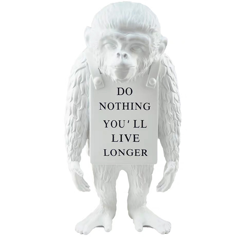 Статуэтка Banksy Lying Monkey White Белый Статуэтка Banksy Lying Monkey White Белый в Барнауле | Loft Concept