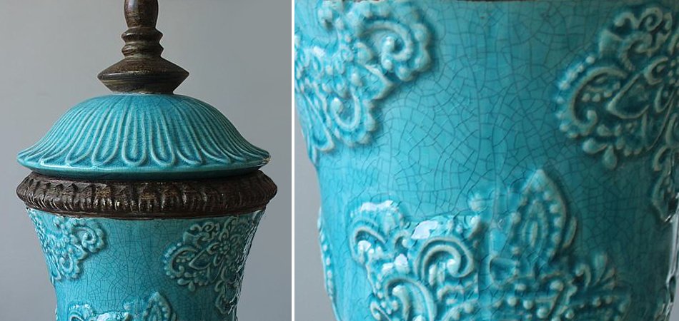 Кубок с крышкой керамика Turquoises Cup Кубок с крышкой керамика Turquoises Cup - Loft-Concept в Барнауле