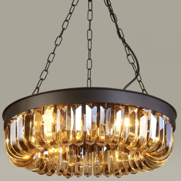 Люстра Crystal Round Frozen Pendant Черный Люстра Crystal Round Frozen Pendant Черный в Барнауле | Loft Concept