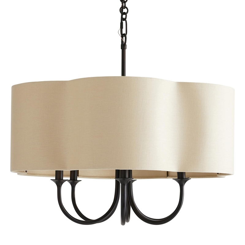 Люстра Vitorino Black Chandelier Бежевый Черный в Барнауле | Loft Concept 