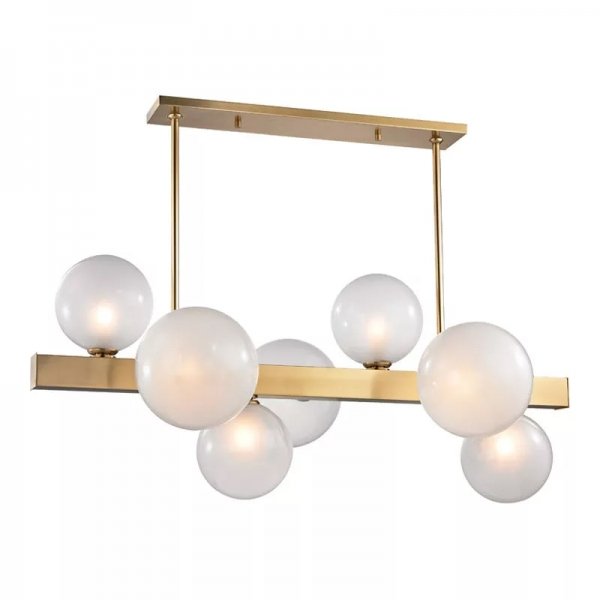 Люстра Hinsdale 8717-AGB Island Light Латунь Черный Люстра Hinsdale 8717-AGB Island Light Латунь Черный в Барнауле | Loft Concept