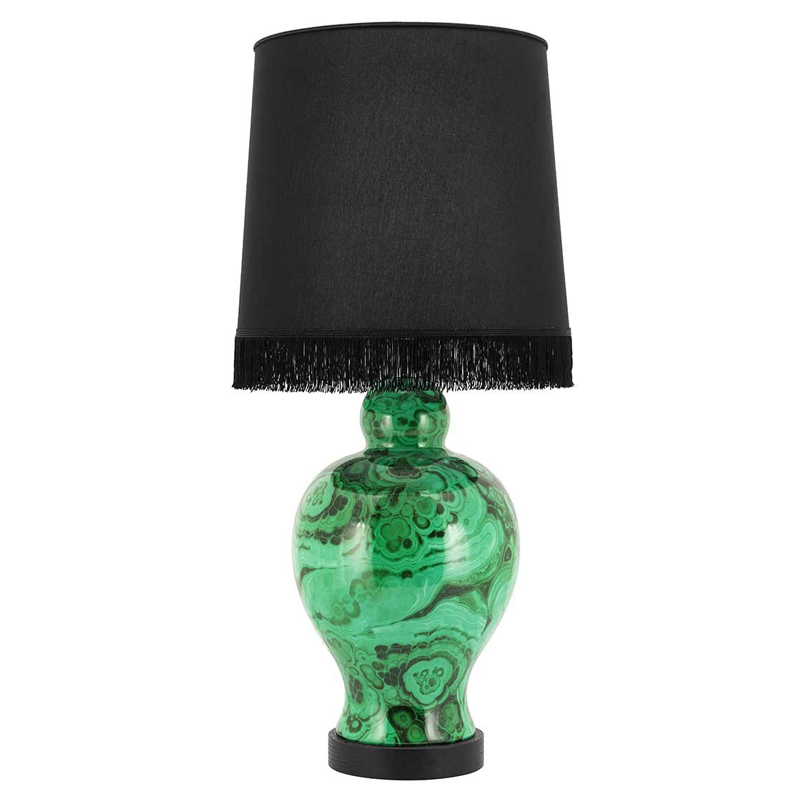 Настольная лампа TABLE LAMP CURVY Черный Малахит (зеленый) Настольная лампа TABLE LAMP CURVY Черный Малахит (зеленый) в Барнауле | Loft Concept