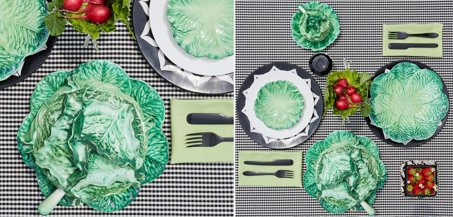 Тарелка Abhika PLATE LEAF CABBAGE Green - фото