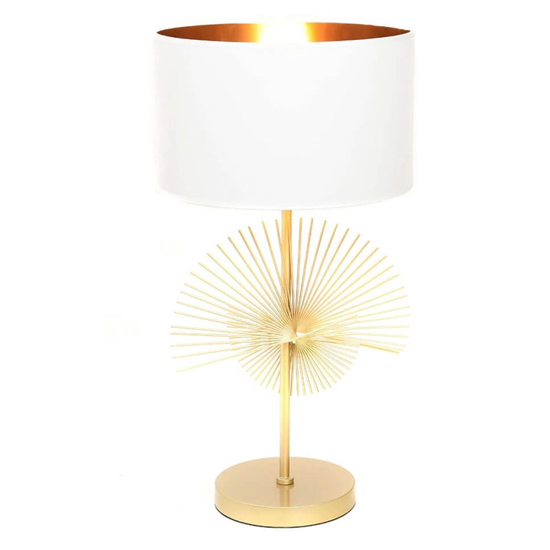 Настольная лампа Genoveva Table lamp white Белый Золотой Настольная лампа Genoveva Table lamp white Белый Золотой в Барнауле | Loft Concept