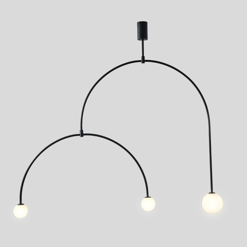 Люстра Fontana Amorosa Three Black Черный Белый Люстра Fontana Amorosa Three Black Черный Белый в Барнауле | Loft Concept