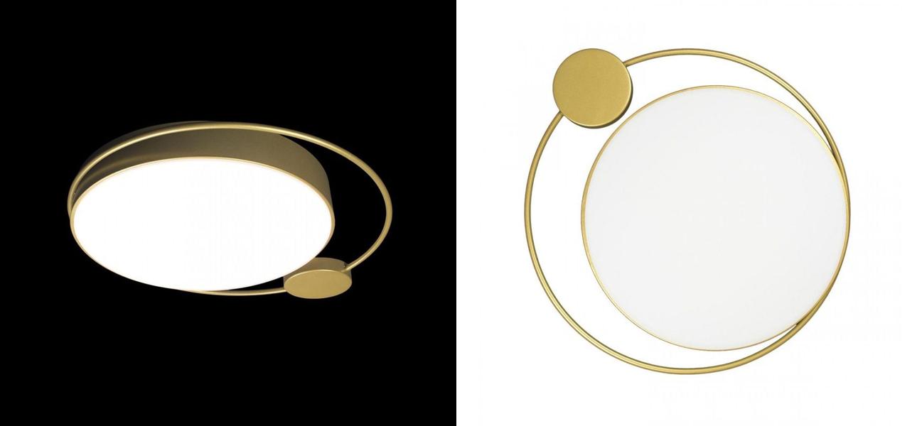 Потолочный светильник Gold Saturn One satellites D 50 - фото