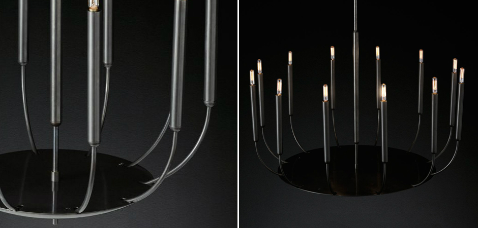 Люстра RH Quenouilles Round Chandelier black Люстра RH Quenouilles Round Chandelier black - Loft-Concept в Барнауле