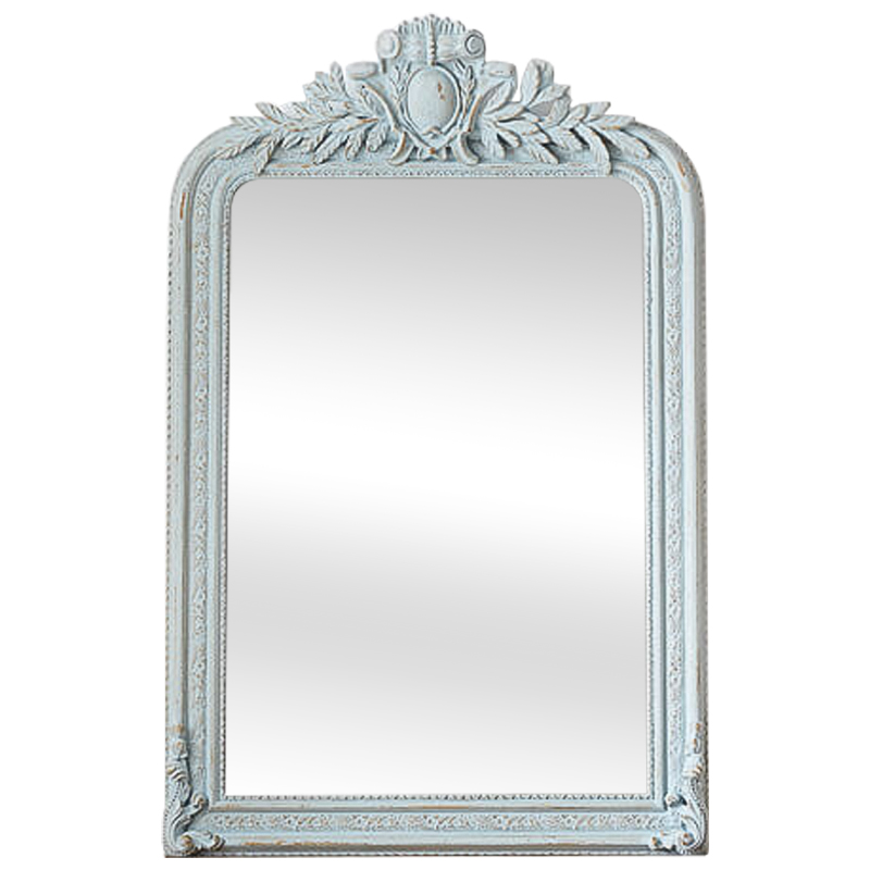 Зеркало Polastron Mirror Pastel Blue Винтажный голубой Зеркало Polastron Mirror Pastel Blue Винтажный голубой в Барнауле | Loft Concept