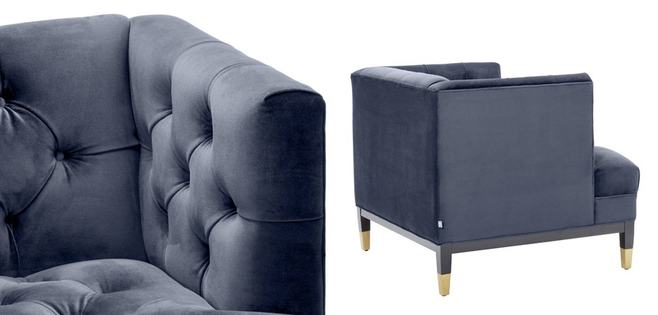 Кресло Eichholtz Chair Castelle Blue - фото №1