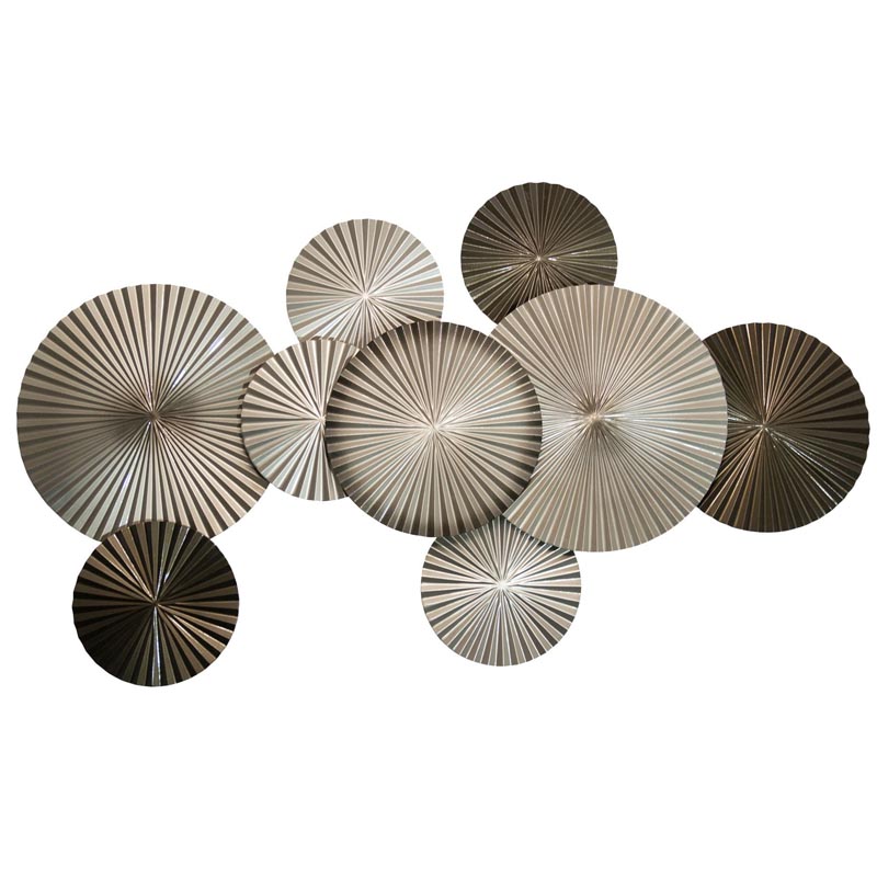 Арт-объект Apollo Champagne and Brown Wall Plaque Disc 9 Золотой Шампань Коричневый Арт-объект Apollo Champagne and Brown Wall Plaque Disc 9 Золотой Шампань Коричневый в Барнауле | Loft Concept