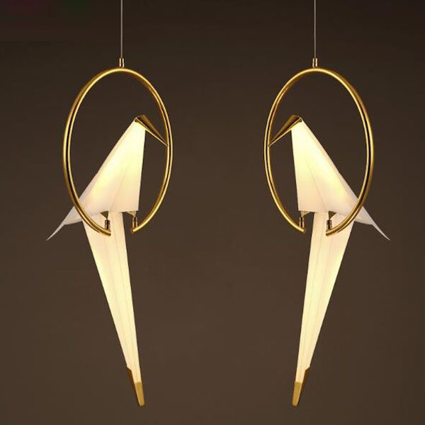 Подвесной светильник Origami Bird Pendant Бежево-серый Подвесной светильник Origami Bird Pendant Бежево-серый в Барнауле | Loft Concept