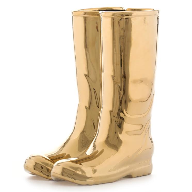 Подставка для зонтов и тростей Seletti Rainboots Gold Глянцевое золото Подставка для зонтов и тростей Seletti Rainboots Gold Глянцевое золото в Барнауле | Loft Concept