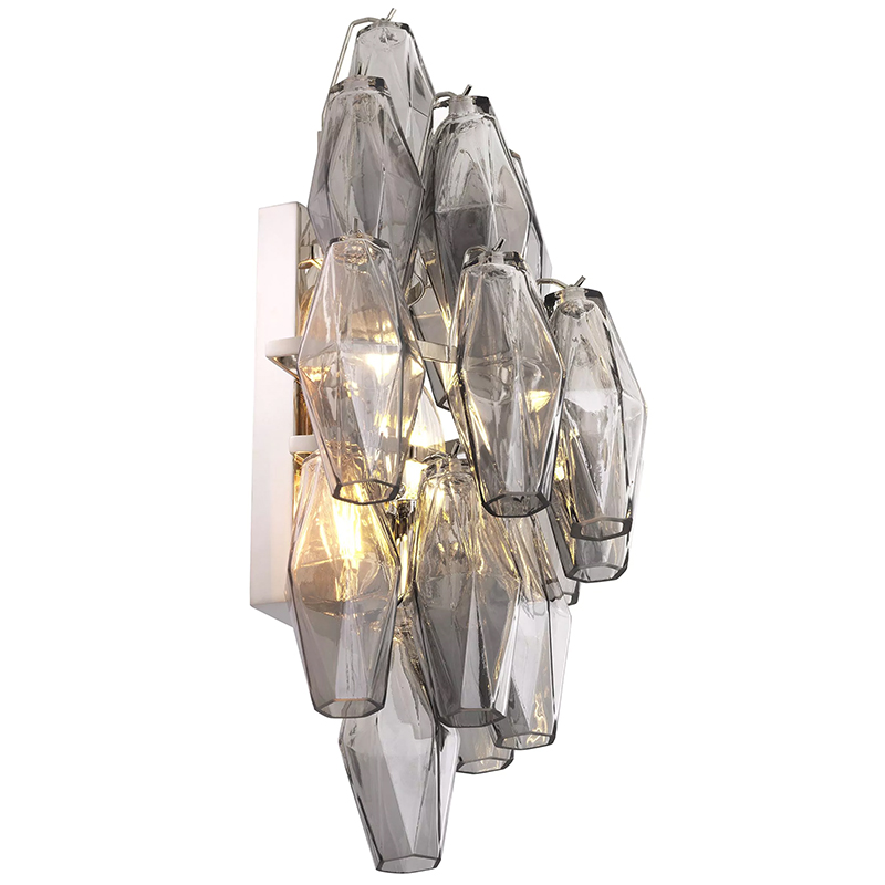 Бра Eichholtz Wall Lamp Benini Smoke Никель Стекло Смок Бра Eichholtz Wall Lamp Benini Smoke Никель Стекло Смок в Барнауле | Loft Concept