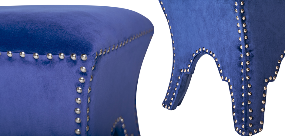 Пуф Pouf Blue Velor Пуф Pouf Blue Velor - Loft-Concept в Барнауле