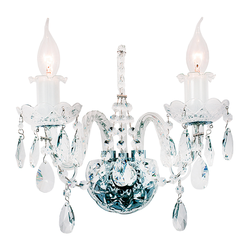 Бра Markel Sconce Хром Прозрачный Бра Markel Sconce Хром Прозрачный в Барнауле | Loft Concept