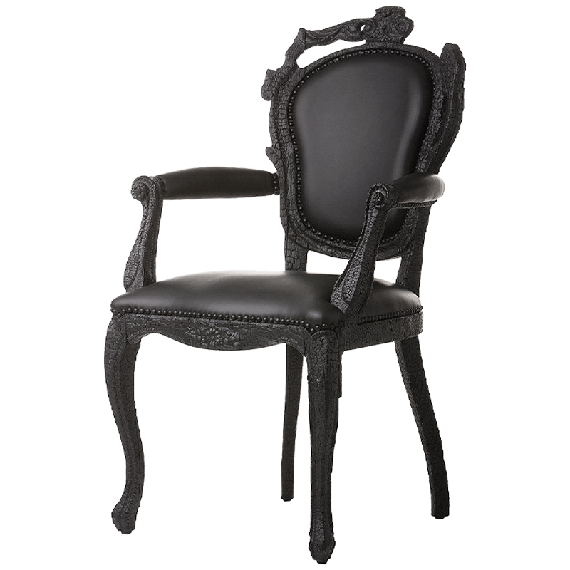 Дизайнерское Полукресло Moooi Smoke Dining Chair обугленный эффект Черный Дизайнерское Полукресло Moooi Smoke Dining Chair обугленный эффект Черный в Барнауле | Loft Concept