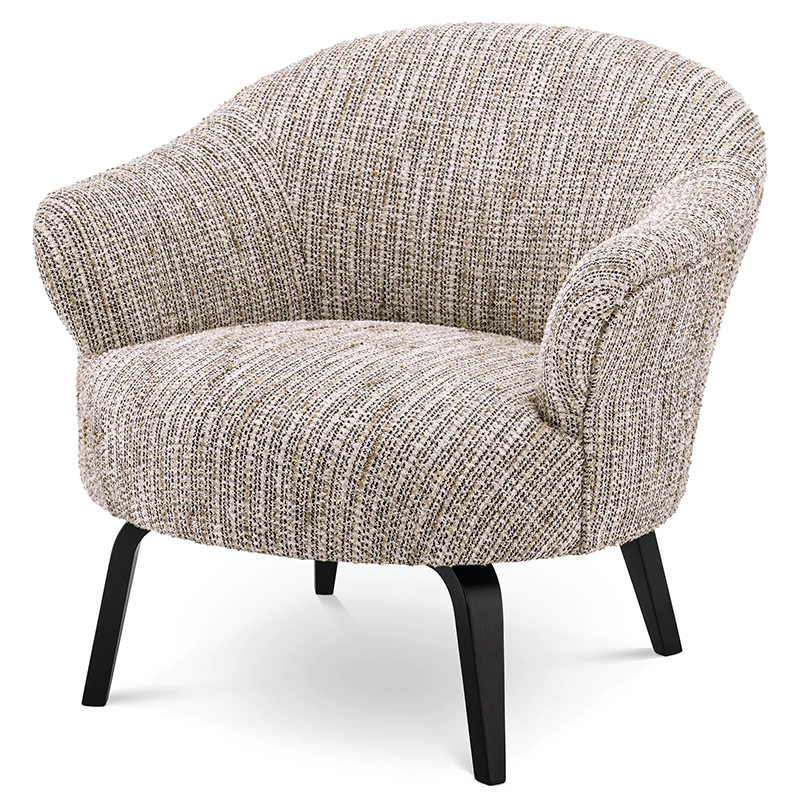 Кресло Eichholtz Chair Moretti Бежево-серый Черный Бежево-серый Черный Кресло Eichholtz Chair Moretti Бежево-серый Черный Бежево-серый Черный в Барнауле | Loft Concept