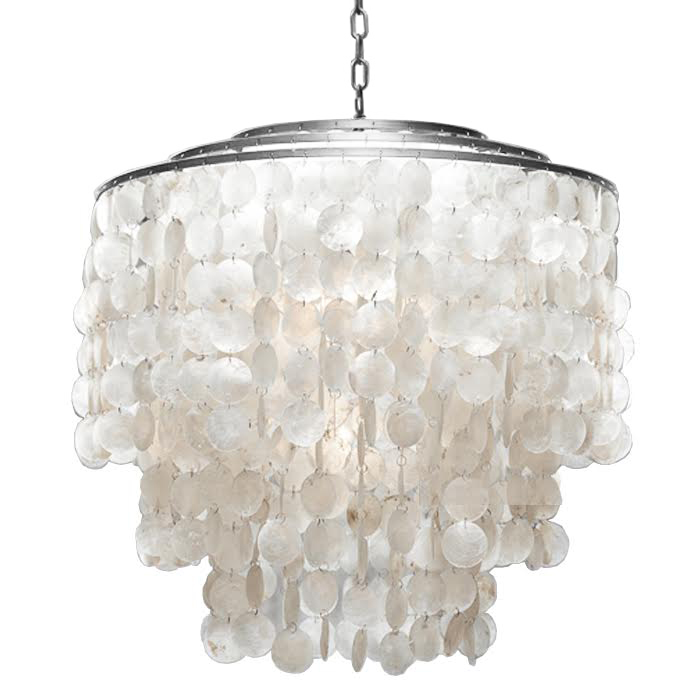Люстра SHELL Chandelier 65 Серебро Белый Серебряный Люстра SHELL Chandelier 65 Серебро Белый Серебряный в Барнауле | Loft Concept