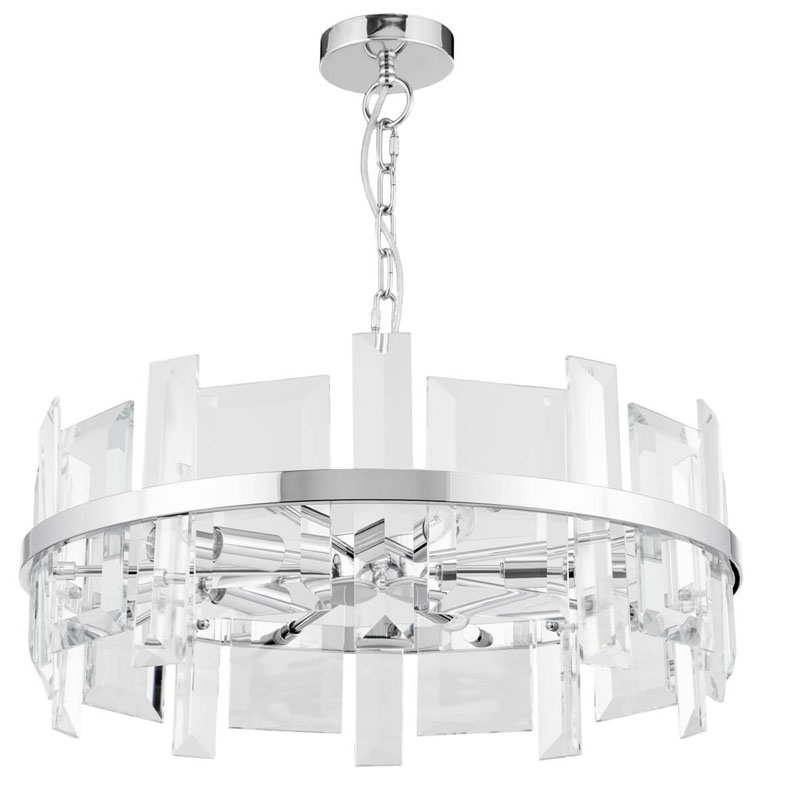 Люстра Harlow Crystal Round Chandelier chrome 5 Хром Люстра Harlow Crystal Round Chandelier chrome 5 Хром в Барнауле | Loft Concept