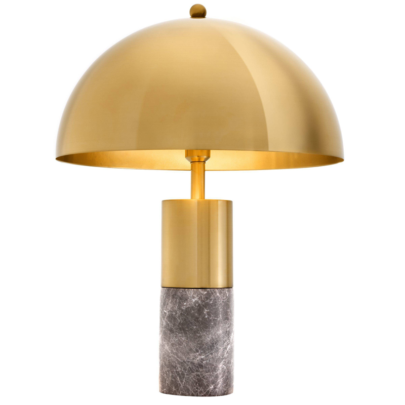 Настольная лампа Eichholtz Table Lamp Flair brass Латунь Серый Настольная лампа Eichholtz Table Lamp Flair brass Латунь Серый в Барнауле | Loft Concept