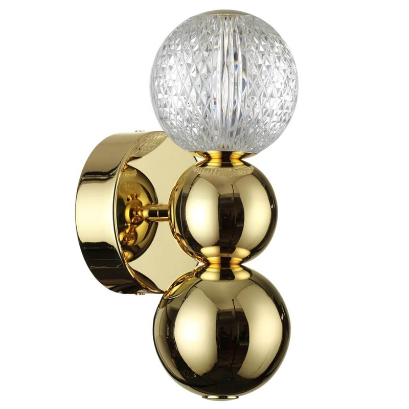 Светодиодное бра Crystal Globule Small Золото Золотой Прозрачный Светодиодное бра Crystal Globule Small Золото Золотой Прозрачный в Барнауле | Loft Concept