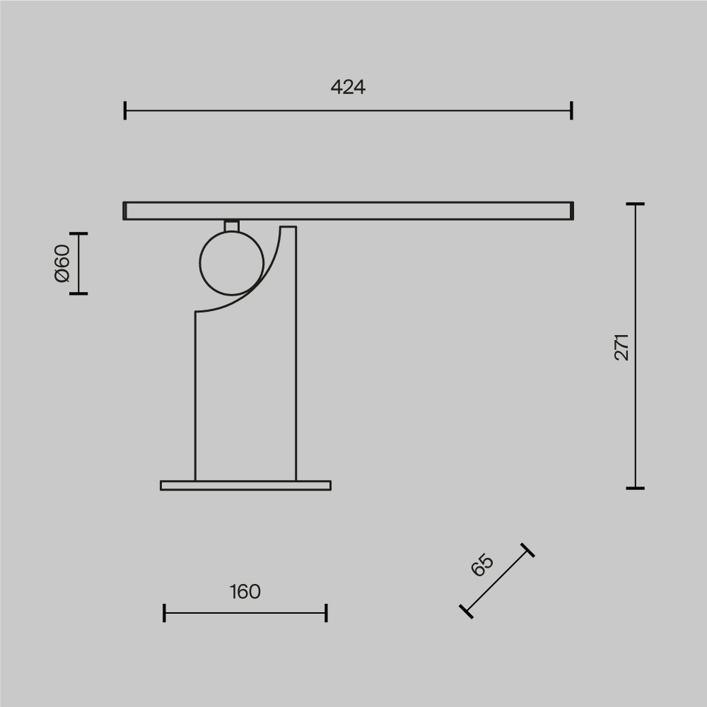 Настольный светильник Monumento 3000К 9Вт в Барнауле