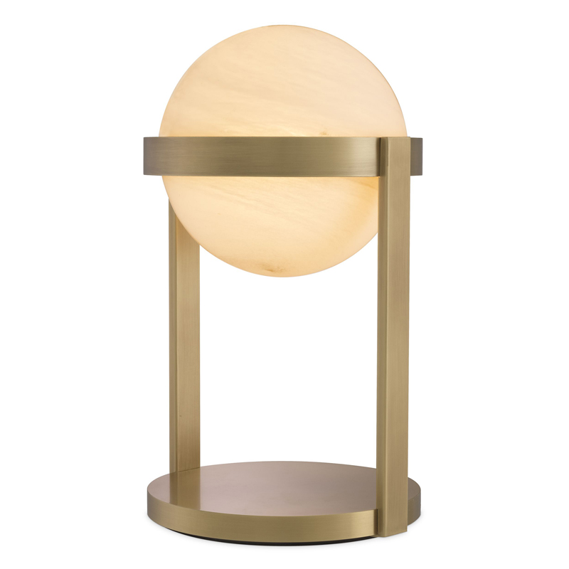 Настольная лампа Eichholtz Table Lamp Hayward brass Латунь Античная полированная Белое матовое стекло Настольная лампа Eichholtz Table Lamp Hayward brass Латунь Античная полированная Белое матовое стекло в Барнауле | Loft Concept