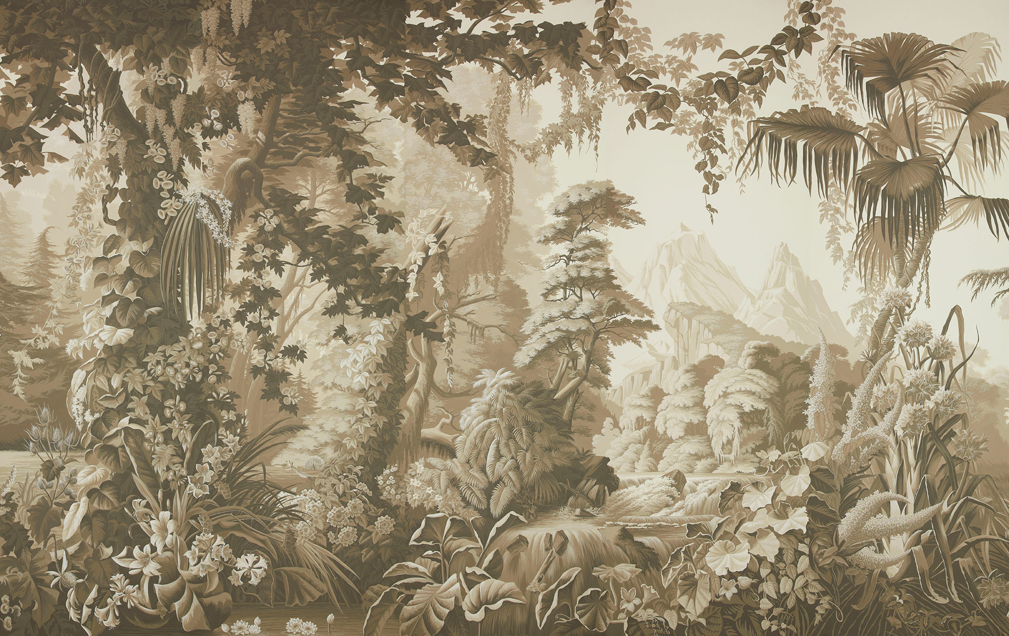 Обои ручная роспись L'Eden Sepia on scenic paper Обои ручная роспись L'Eden Sepia on scenic paper - постер Loft-Concept в Барнауле