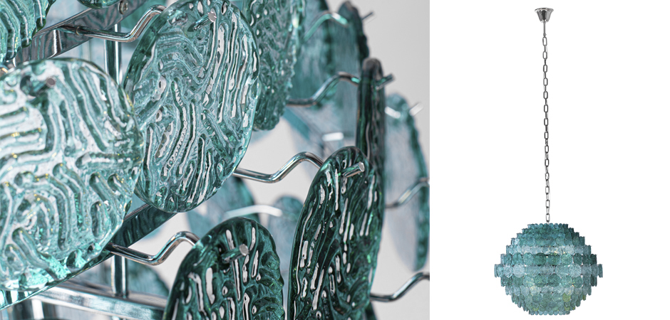 Люстра зеленое стекло Lighting Braithwell Chandelier Люстра зеленое стекло Lighting Braithwell Chandelier - Loft-Concept в Барнауле