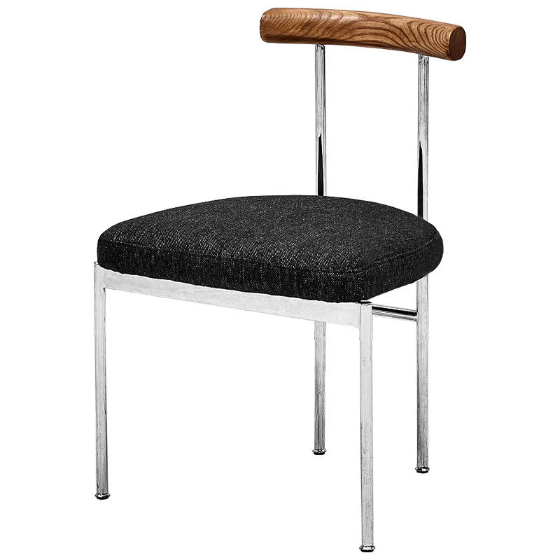 Стул Ferchar Loft Stool Черный Коричневый Хром Стул Ferchar Loft Stool Черный Коричневый Хром в Барнауле | Loft Concept