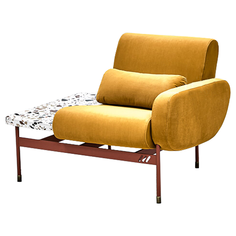 Кресло Mustard and Terrazzo Chair Горчичный Мульти в Барнауле | Loft Concept 