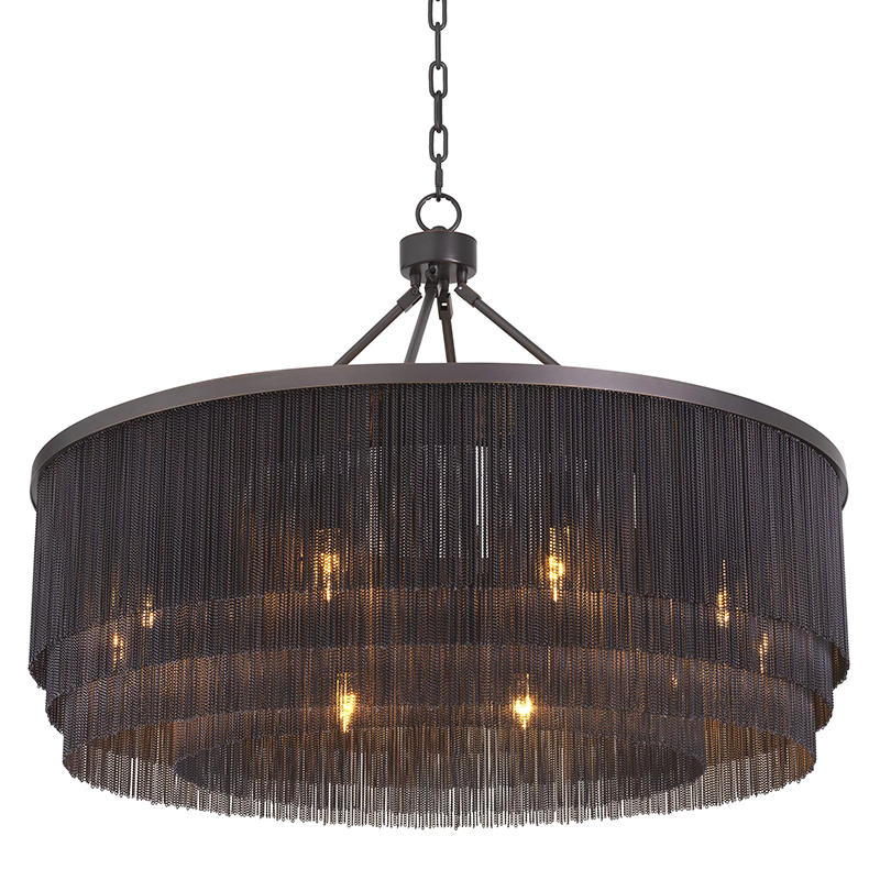 Люстра Eichholtz Chandelier Tissot L Темная бронза в Барнауле | Loft Concept 