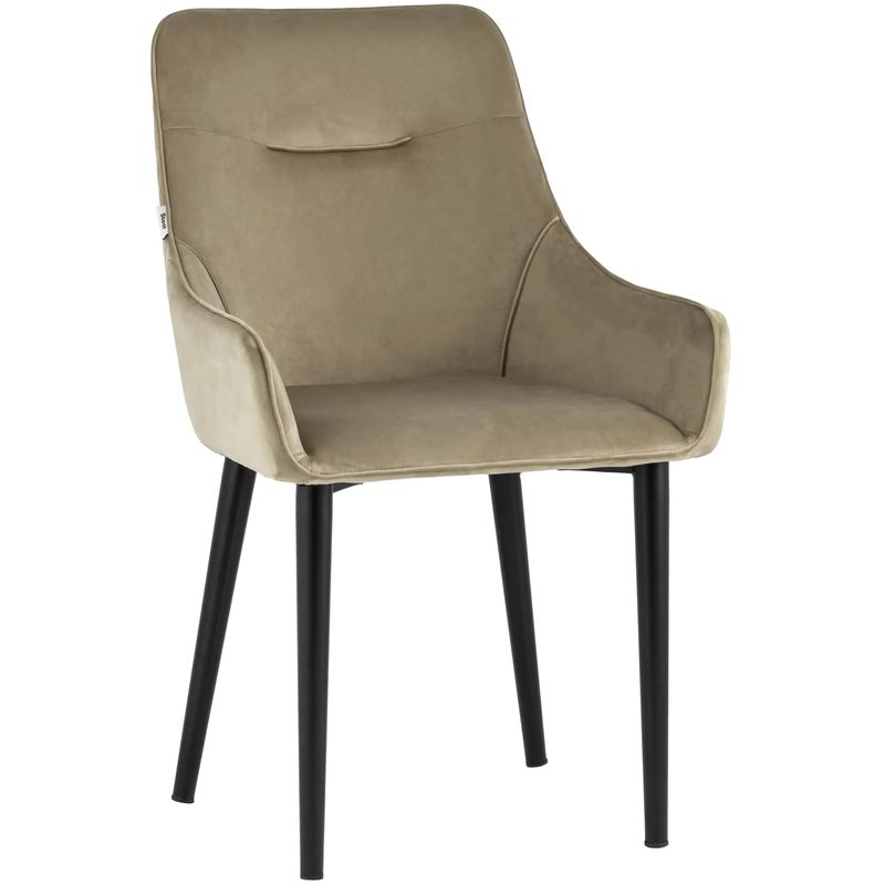 Стул Joan Chair Бежевый Велюр Капучино Бежево-серый Черный Стул Joan Chair Бежевый Велюр Капучино Бежево-серый Черный в Барнауле | Loft Concept