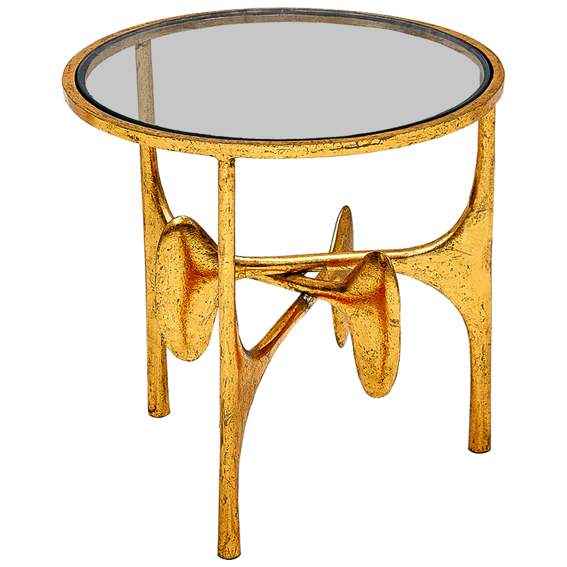 Приставной стол Vega Side Table Винтажное Светлое Золото Прозрачный Приставной стол Vega Side Table Винтажное Светлое Золото Прозрачный в Барнауле | Loft Concept