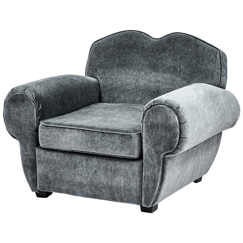 Кресло Braganza Chair Gray Серый Кресло Braganza Chair Gray Серый в Барнауле | Loft Concept