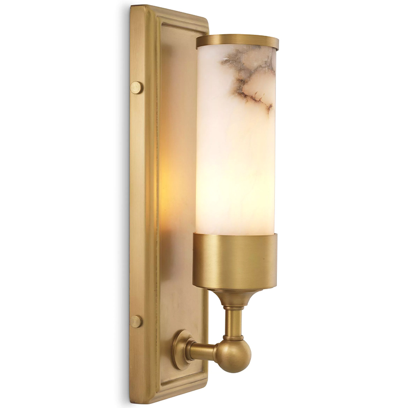 Бра Eichholtz Wall Lamp Valentine Alabaster Бежевый Белый Мрамор Bianco Латунь Бра Eichholtz Wall Lamp Valentine Alabaster Бежевый Белый Мрамор Bianco Латунь в Барнауле | Loft Concept