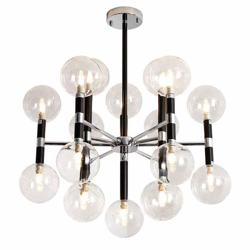 Люстра Danitza Chandelier Chrome Черный Хром Люстра Danitza Chandelier Chrome Черный Хром в Барнауле | Loft Concept