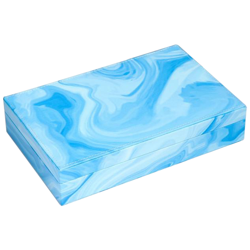 Шкатулка Marble Pattern Box blue Голубой Шкатулка Marble Pattern Box blue Голубой в Барнауле | Loft Concept