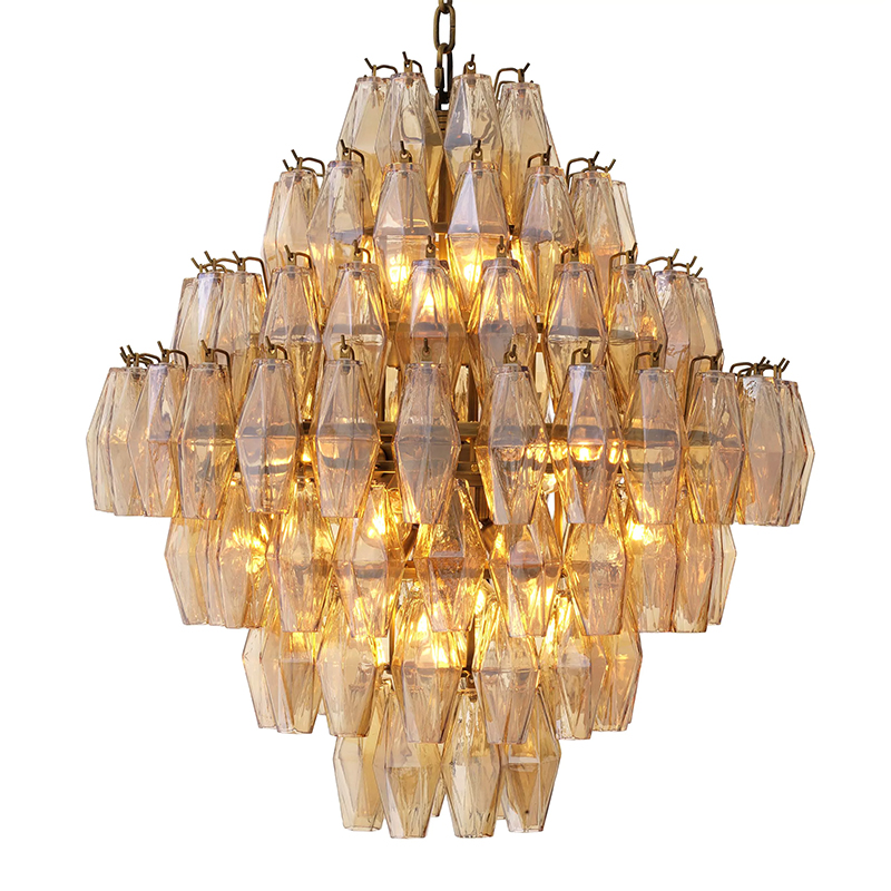 Люстра Eichholtz Chandelier Benini L Amber Янтарный Латунь Люстра Eichholtz Chandelier Benini L Amber Янтарный Латунь в Барнауле | Loft Concept