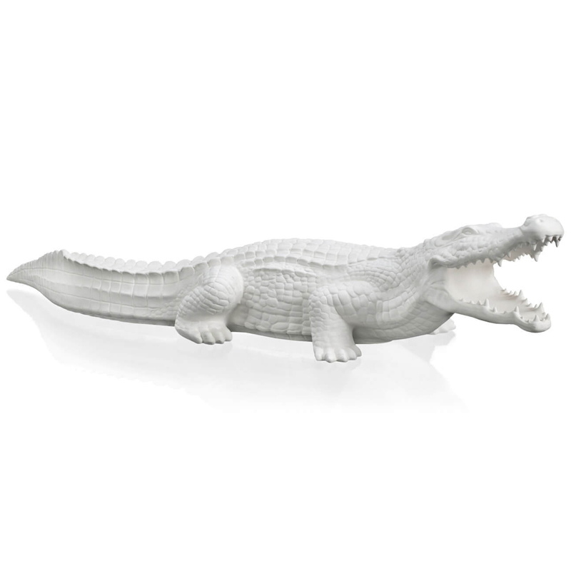 Статуэтка CROCODILE BISC. Белый в Барнауле | Loft Concept 