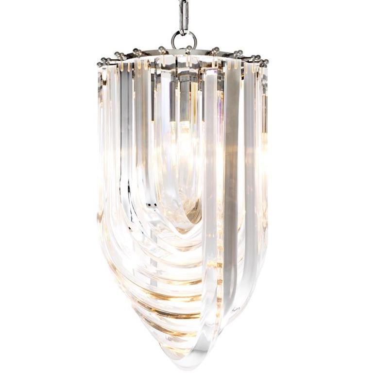 Люстра Chandelier Murano Clear 25 Прозрачный (Transparent) Никель Люстра Chandelier Murano Clear 25 Прозрачный (Transparent) Никель в Барнауле | Loft Concept