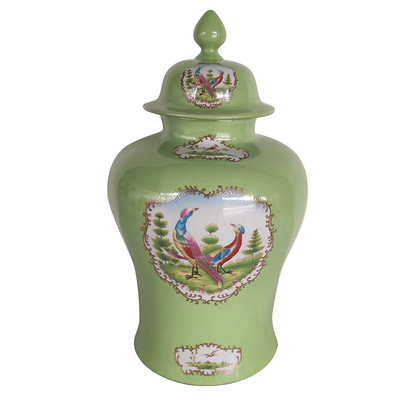 Ваза с крышкой Gabino Green Vase Прозрачный зеленый Мульти Ваза с крышкой Gabino Green Vase Прозрачный зеленый Мульти в Барнауле | Loft Concept