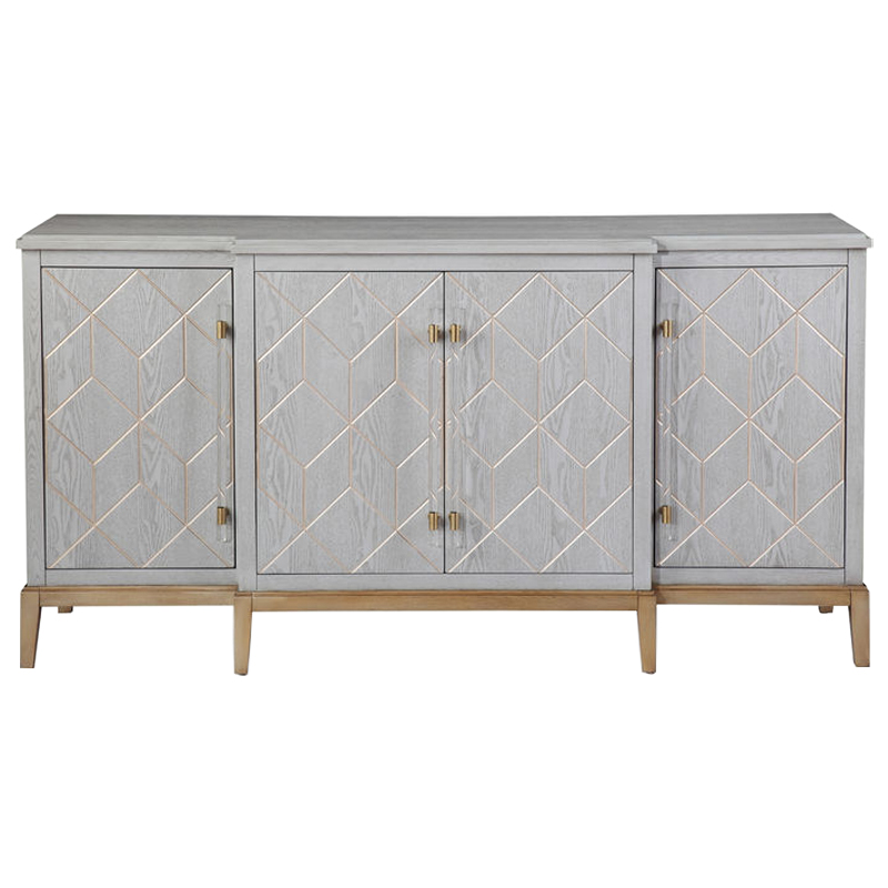 Комод Margaux Chest of Drawers Серый Латунь Прозрачный Комод Margaux Chest of Drawers Серый Латунь Прозрачный в Барнауле | Loft Concept
