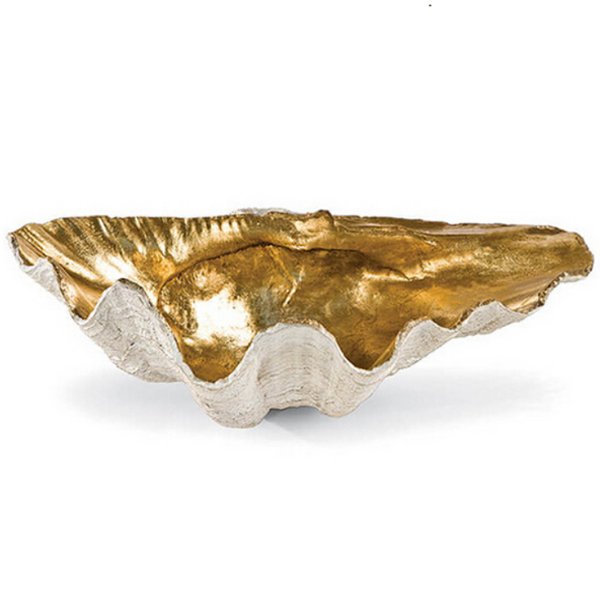 Аксессуар ракушка Seashell Gold Белый Золотой Аксессуар ракушка Seashell Gold Белый Золотой в Барнауле | Loft Concept