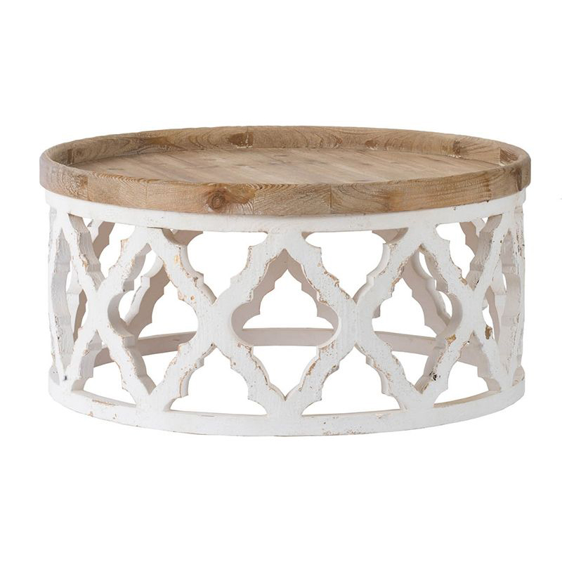 Приставной стол низкий Panfilu Wooden Side Table Белый Приставной стол низкий Panfilu Wooden Side Table Белый в Барнауле | Loft Concept
