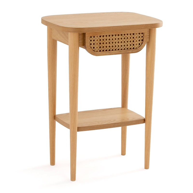 Приставной стол Morten Wicker Side Table Светлый дуб в Барнауле | Loft Concept 