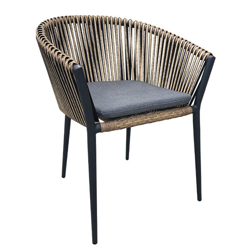 Стул Macey Anthracite Outdoor Chair Серый Черный Стул Macey Anthracite Outdoor Chair Серый Черный в Барнауле | Loft Concept