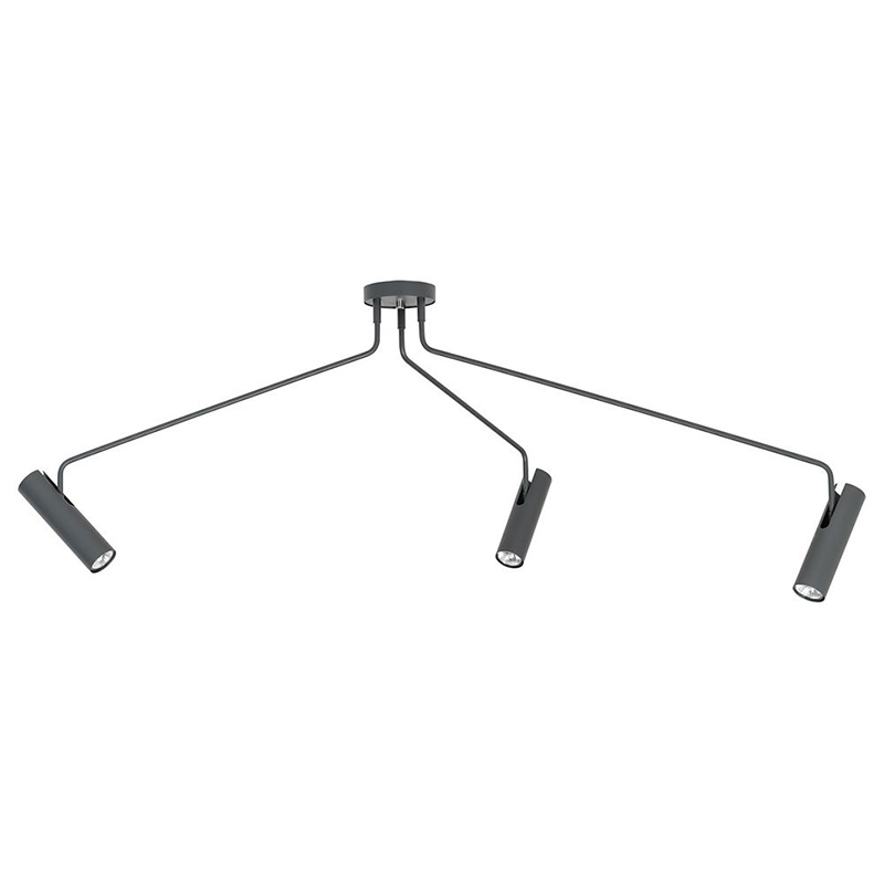 Потолочный светильник Tibo Branches Trumpet Tube graphite 3 Графит Потолочный светильник Tibo Branches Trumpet Tube graphite 3 Графит в Барнауле | Loft Concept