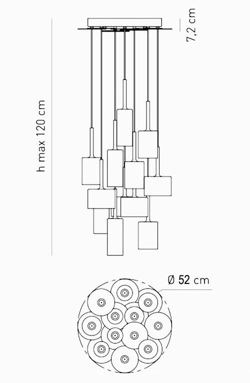 Люстра AXO Light Spillray Suspension Lamp Люстра AXO Light Spillray Suspension Lamp в Барнауле